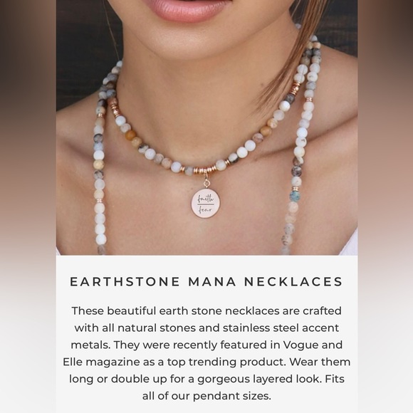 New Amazonite Mana Beaded Necklace - Picture 2 of 7